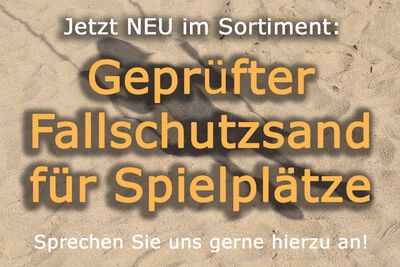 Geprüfter Fallschutzsand für Spielplätze